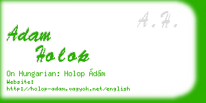 adam holop business card