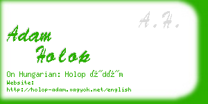 adam holop business card
